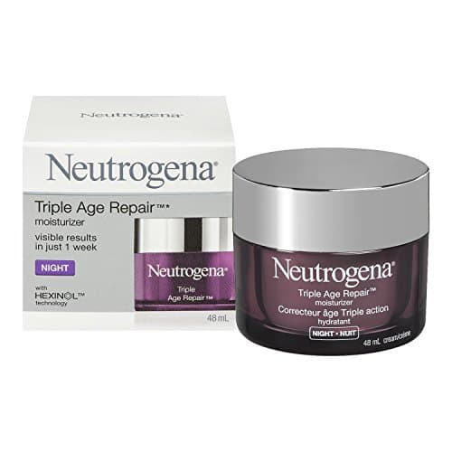 Crème de nuit Neutrogena, réparation, tonicité et fermeté triple âge, 48 ml