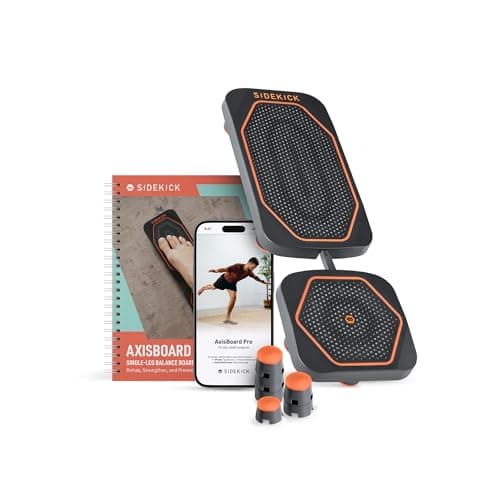 SIDEKICK AxisBoard Rehab & Training System | Balance Board & Physical Therapy Manual for Foot and Ankle Rehab | Recover from Sprains, Plantar...