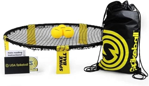 Spikeball Game Set (3 Ball Kit) - Outdoor Indoor Gift for Teens, Family - Yard, Lawn, Beach, Tailgate - Includes Playing Net, 3 Balls, Drawstring...