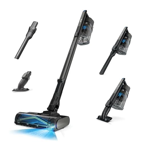 Aspirateur sans fil Shark PowerPro Reveal Plus pour poils d'animaux – Aspiration hypervitesse, rouleau de brosse autonettoyant sans enroulement de cheveux, technologie Dirt‑Reveal,...