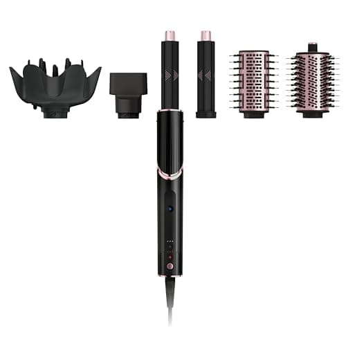 Shark Hair Dryer | FlexStyle Hair Styling System | Portable & Powerful Blow Dryer Brush | Hair Curler & Volumizer | 6 Styling Tools Included | Best...