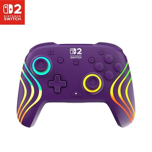 Turtle Beach Afterglow Wave Wireless RGB Gaming Controller - Officially Licensed for Nintendo Switch 2, Nintendo Switch/Switch Lite/OLED - TMR...
