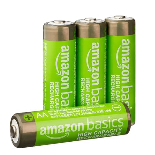 Amazon Basics Piles rechargeables AA haute capacité, AA