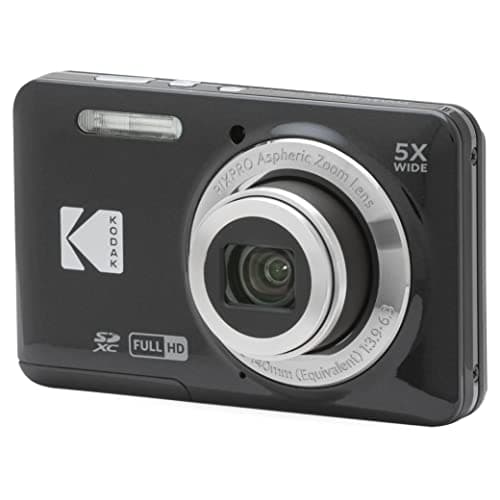 Kodak PIXPRO FZ55-BK Appareil photo numérique 16 MP Zoom optique 5X Grand angle 28 mm 1080P Vidéo Full HD 2,7" LCD Vlogging Camera (Noir)