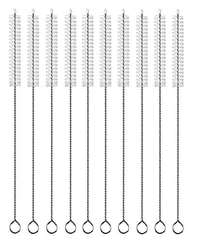 BEUICIRY Brosse de nettoyage de paille extensible de 12 pouces, cure-pipes extra large de 12 mm de diamètre, brosse de paille extra longue pour gobelet, bouteille d'eau et tubes,...