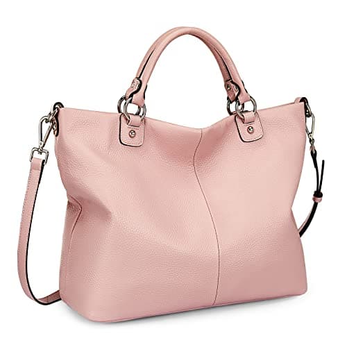 Kattee Women's Soft Genuine Leather Tote Bag, Top Satchel Purses and Handbags