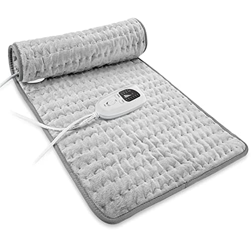 Coussin chauffant Coussin chauffant électrique, coussin chauffant chaud, coussin chauffant à chaleur humide, chaleur humide et sèche, réglages de température et de minuterie multiples...