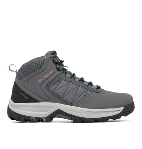 Columbia Mens Transverse Waterproof Hiking Boot, Dark Grey/Cloudburst, 9.5 Wide