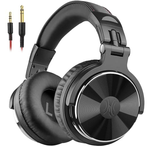 Casque filaire OneOdio Pro-10 Over Ear pour moniteur de studio scolaire et casques stéréo DJ de mixage, pilote en néodyme 50 mm...