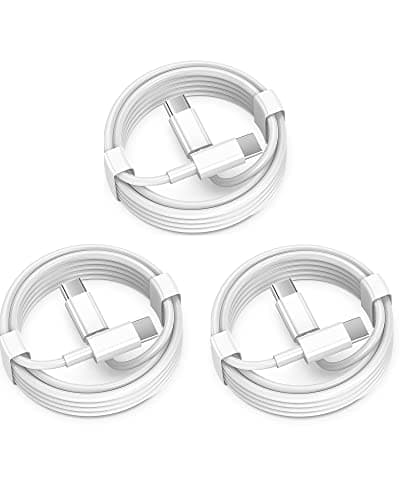 USB C to USB C Cable for Apple, 3-Pack 6FT, 60W USBC/Type-C Fast Charger Cord Compatible with iPhone 17/16 Pro Max, iPhone 17 Air, iPad Pro/Air