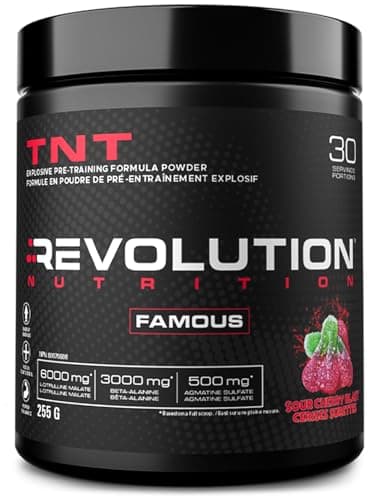 Revolution Nutrition, TNT, Poudre pré-entraînement, Pompes et force, Intensité extrême, Hyper concentré, Malate de citrulline 2:1, Bêta Alanine,...