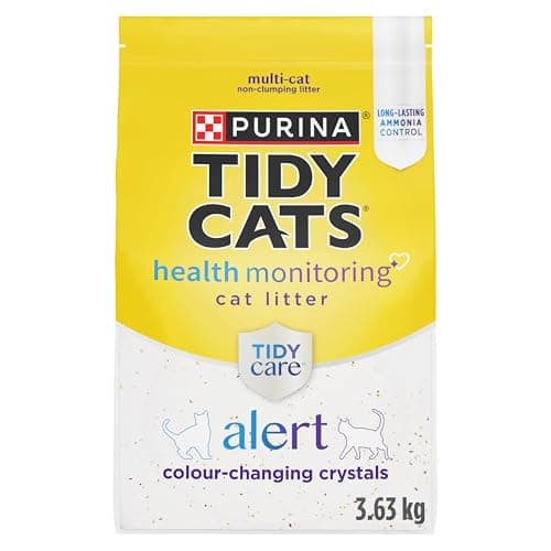 Tidy Cats Tidy Care Alert Cat Litter, Non-Clumping Silica Crystals - 3.63 kg Bag