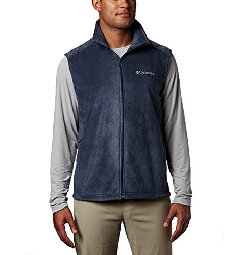 Columbia Mens Steens Mountain Vests, Collegiate Navy, X-Large US