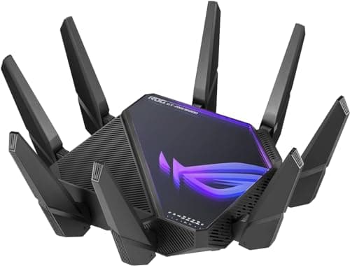 ASUS ROG Rapture WiFi 6E Gaming Router (GT-AXE16000) - Quad-Band, 6 GHz Ready, Dual 10G Ports, 2.5G WAN Port, AiMesh Support, Triple-Level Game...