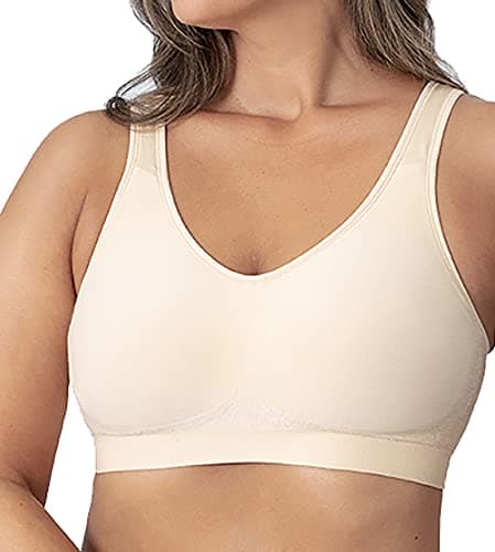 SHAPERMINT Wireless Bras for Women - Full Support Seamless Bralette, Compression Sports Bra, Plus Size Minimizer Bras, Padded Wirefree Bra for...