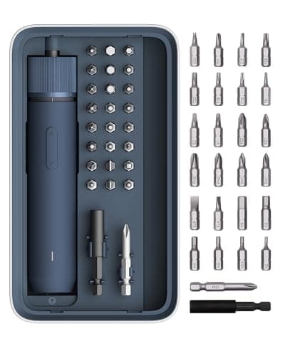 HOTO Electric Screwdriver Set, 3.6V Rechargeable Screwdriver Set with 25 S2-Steel Bits, Cordless Power Screwdriver Set with LED Light, All-in-One...