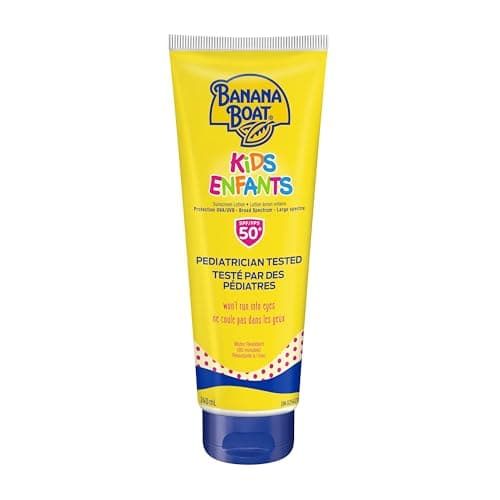 Banana Boat® Kids Sunscreen Lotion SPF 50+ Broad Spectrum| Childrens Sunscreen| Pediatrician Tested, Gentle on Skin, Non-Greasy, Lightweight, Water...