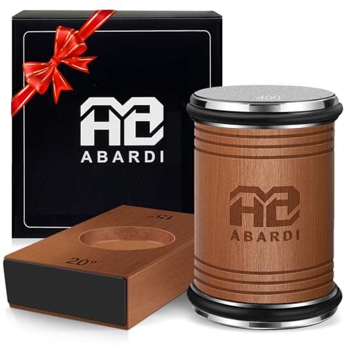 Abardi Rolling Knife Sharpener, Aiguiseur de couteaux avec diamants en toute simplicité, Kit d'affûteurs de couteaux avec 15 et 20 degrés Ma...