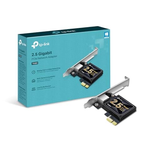 Carte réseau PCIe TP-Link 2,5 Go (TX201) – Adaptateur réseau PCIe vers 2,5 Gigabit Ethernet, prend en charge Windows 11/10/8.1/8/7, Win Server 2022/2019/2016,...