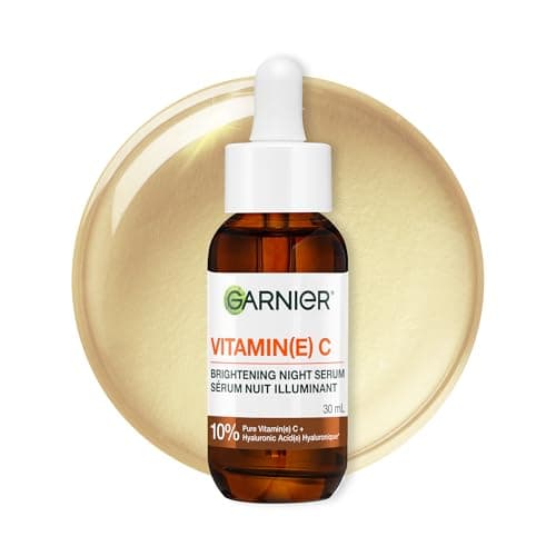 Garnier SkinActive Brightening Night Vitamin-C Serum, with Hyaluronic Acid, Brightens & Smoothens Skin in just 3 Nights, for All Skin Types, even...