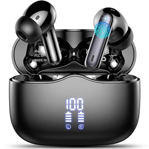 Wireless Earbuds, 2026 New Bluetooth Ear Buds 5.4 Mini HiFi Stereo with 4 ENC Noise Cancelling Mics Wireless Headphones, in Ear Earphones 40H IP7...