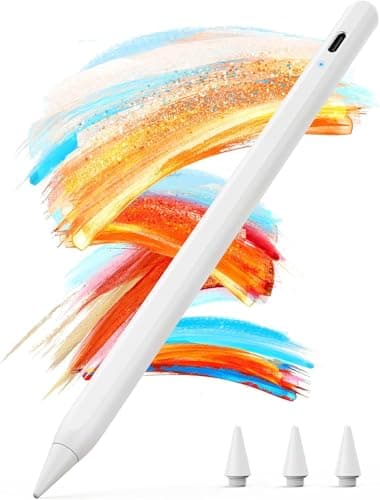 JAMJAKE 5 Mins Fast Charging Stylus Pen for iPad 2018-2026,Palm Rejection Pencil for Apple iPad Compatible with iPad6/7/8/9/10/11,iPad Air...