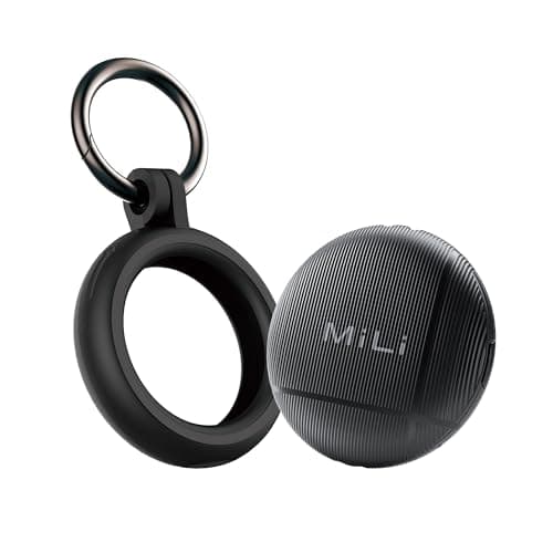 LiTag Duo - Tracker double système pour iOS ou Android, étui porte-étiquette Air-Tag inclus, étiquette de suivi Bluetooth/recherche de clés/traqueur de bagages/localisateur d'articles,...