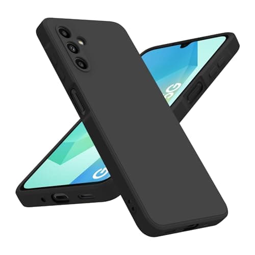 Meliya Coque pour Samsung Galaxy A16, Coque de Protection en Silicone Souple Antichoc pour Samsung Galaxy A16 4G/5G (Noir)