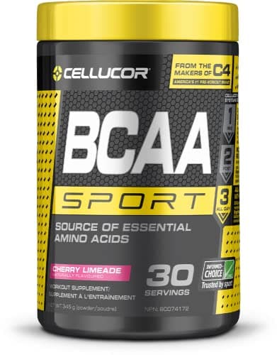 Cellucor BCAA Sport Recovery Powder - Post & Intra Workout Energy Supplement - Cherry Limeade, 30 Servings