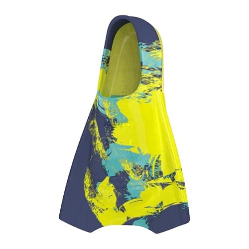 Speedo Unisex Adult Swim Training Fins Rubber Short Blade - Hapuna Blue, Small