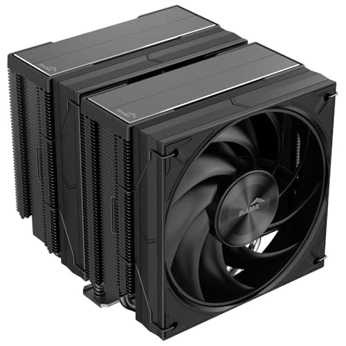 SAMA A60B Premium CPU Air Cooler - Dual Tower Design, 6 Heat Pipes, 2X 120mm Guide Ring Fans, 265W TDP, Low Noise 29dBA, Compatible with Intel LGA...