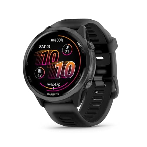 Garmin® Forerunner® 570, 47mm, Advanced GPS Running and Triathlon Smartwatch, AMOLED Display, Training and Recovery Features, Slate Gray Aluminum...