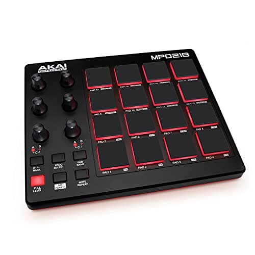 Akai Professionnel MPD218 | Contrôleur de pad de batterie MIDI avec logiciel gratuit