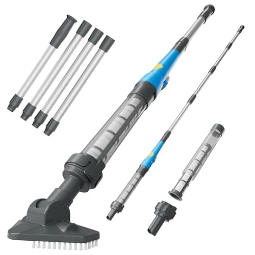 Aspirateur de piscine sans fil rechargeable avec forte aspiration, nettoyeur de piscine à main pour piscines hors sol, spas et spas, longue durée d'exécution de 45 minutes, idéal...