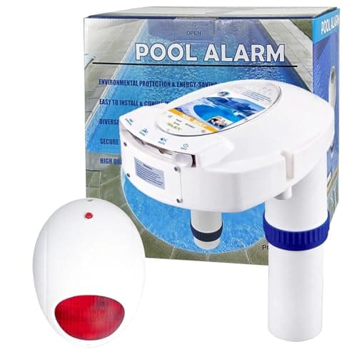Pool Alarm with Remote Receiver, Pool Underwater Drown Monitor System, Battery Powered Poolside Alarms for Inground&Above Ground Pools, Kids Child...