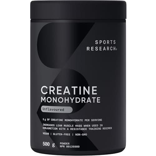 Sports Research® Créatine Monohydrate - Poudre de monohydrate de créatine micronisée pure - Améliore la force, la puissance et les performances pour les femmes et les hommes |...