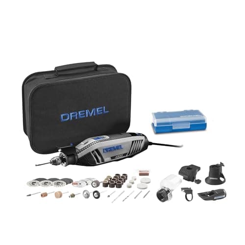 Kit d'outils rotatifs haute performance Dremel 4300-5/40 avec lumière LED - 5 accessoires et 40 accessoires - Graveur, ponceuse et polisseuse - Parfait pour...