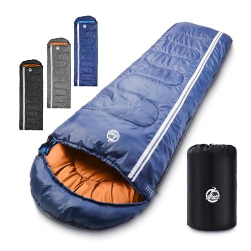 Northroad Outdoor Camping Sleeping Bag, 3 Season Warm & Cool Weather, Spring Summer Fall Lightweight Waterproof Sleeping Bag for Warm Camping...