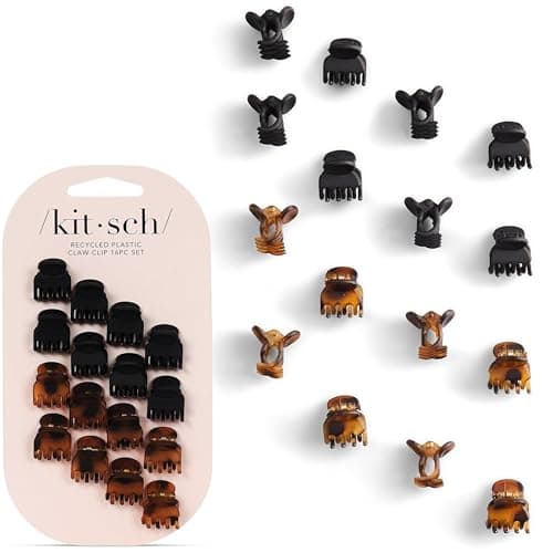 Kitsch Mini Claw Clips for Women - Stylish Small Hair Clips for Kids | Stays In Place Without Pulling or Snagging | Durable & Sturdy Plastic |...