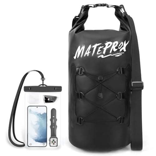 MATEPROX Waterproof Dry Bag for Man Woman, 20L Floating Beach Bags for Kayaking Boating Fishing Rafting and Camping with Large Waterproof Phone...