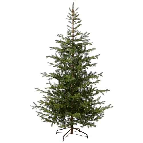 National Tree Company 7.5 ft (2.3m) Unlit Norwegian Spruce Artificial Christmas Tree, 1,325 Tips, Includes Stand, Green