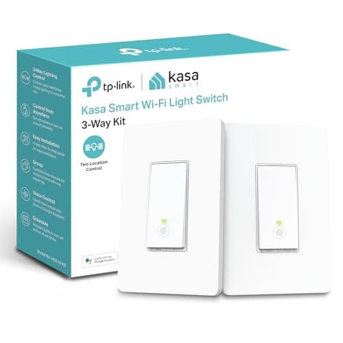 Kasa Smart 3-Way Light Switch Kit by TP-Link (HS210 KIT) - Neutral Wire and 2.4GHz Wi-Fi Connection Required, Works with Alexa and Google Home, No...