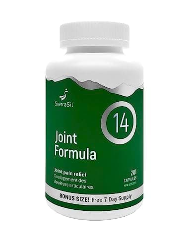SIERRASIL® JOINT FORMULA 14™ – Soulagement des douleurs articulaires, fabriqué au Canada, NPN80039305, soutient la santé des articulations, la fonction du cartilage et des muscles, facile à digérer,...