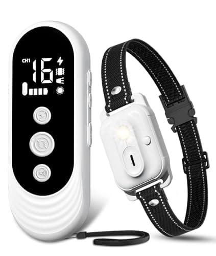 Collier de dressage pour chien PatteSage Shock Collar avec télécommande, collier anti-choc pour chien de 3300 pieds avec lampe de poche et 4 modes de dressage, collier électronique étanche IPX7...