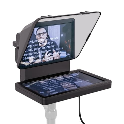 Elgato Prompter – Teleprompter with Built-in Screen for YouTube, Twitch, Zoom, MS Teams and More, Supports DSLR/Webcam/Smartphone, Drag & Drop...