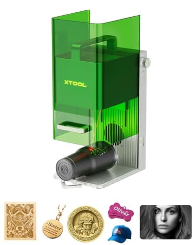 Graveur laser double xTool F1 2-en-1, machine de gravure laser de bureau à vitesse fulgurante, gravure laser à fibre de résolution HD...