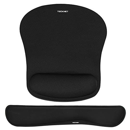 TECKNET Keyboard Wrist Rest and Mouse Pad with Wrist Support, Memory Foam Set for Computer/Laptop/Mac, Lightweight for Easy Typing & Pain Relief...