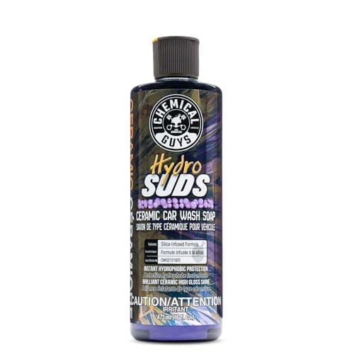 Chemical Guys HydroSuds Ceramic SiO2 Shine Savon de lavage de voiture très moussant (fonctionne avec des canons à mousse, des pistolets à mousse ou des seaux de lavage) pour voitures, camions,...