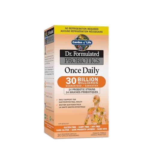 Garden of Life - Dr. Formulated Probiotics Once Daily | Daily Support for Gastrointestinal Health | 30 Billion CFU + 14 Probiotic Strains | Shelf...