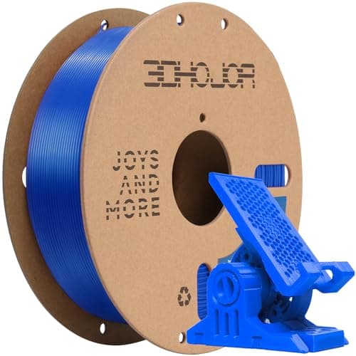 3DHoJor PLA Pro Filament 1,75 mm, filament pour imprimante 3D, bobine de carton de 1 kg (2,2 lb), convient à la plupart des imprimantes 3D FDM, bleu